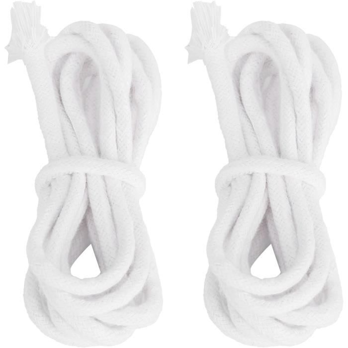 Bougie Mèches Tresse Lampe À Huile Lampe À Huile Torsion 2 Pièces Coton Coton Portable Large