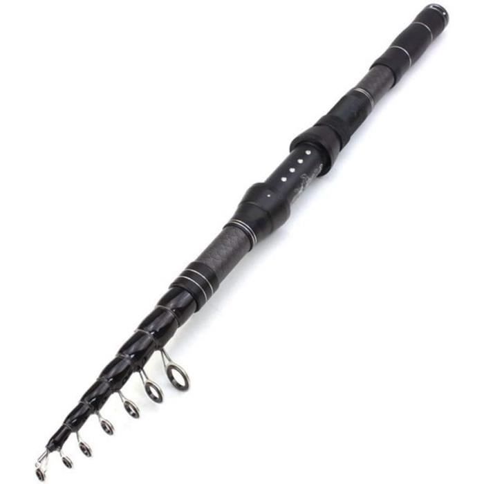4.5M - Canne à Pêche Télescopique en Carbone, Lancer Surfcasting