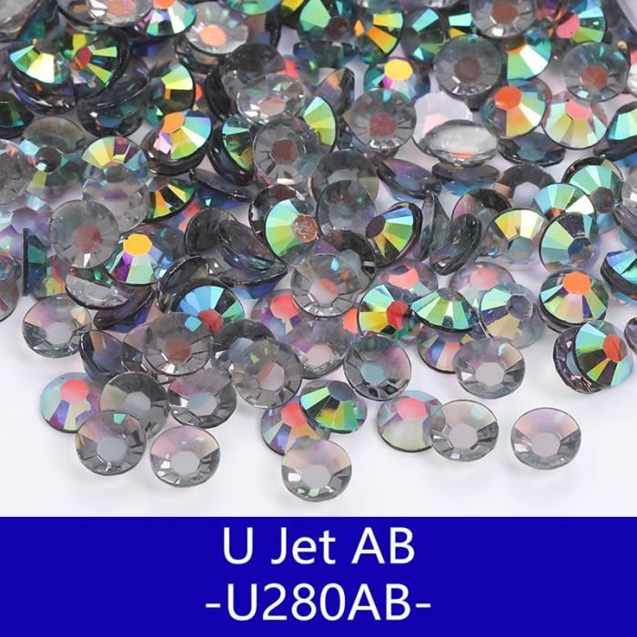 1000 Strass Résine Cristal Dos Plat - Pour Nail Art Et Craft, Haute Qualité