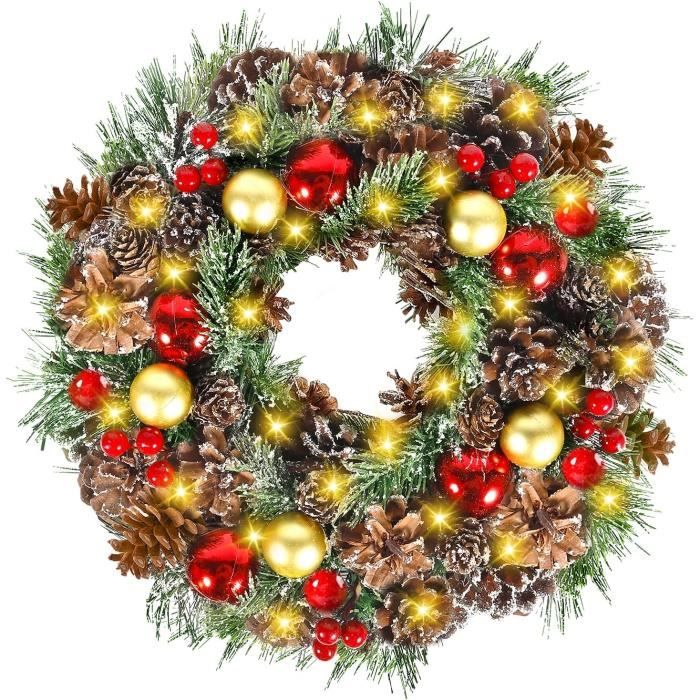 Couronne de noël artificielle main image 1