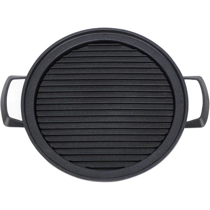 Barbecue Portable à Charbon - Mini Format Double Face 50x37,5 Cm - Idéal Camping, Balcon, Pique-nique (noir)