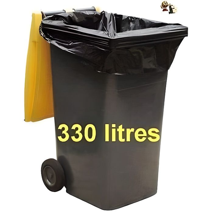 Sacs poubelle Grande résistance - 330 litres - 100 sacs poubelles