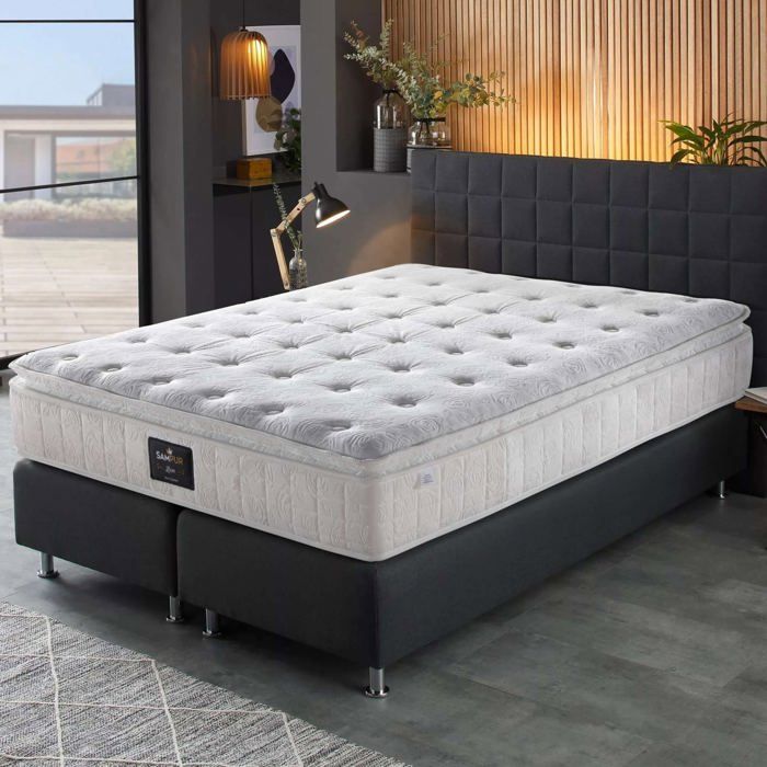 Matelas - Sampur - Améthyste - 200 x 200 cm - Épaisseur 26 cm - Mémoire de Forme