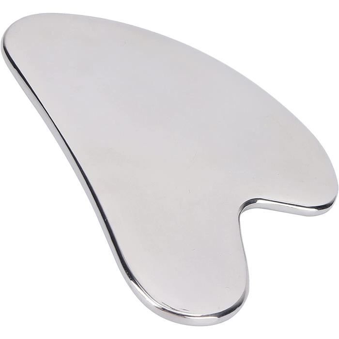 Outil Gua Sha En Acier Inoxydable Pour Massage Du Visage - Anti-âge, Raffermissement Peau - TUKNN