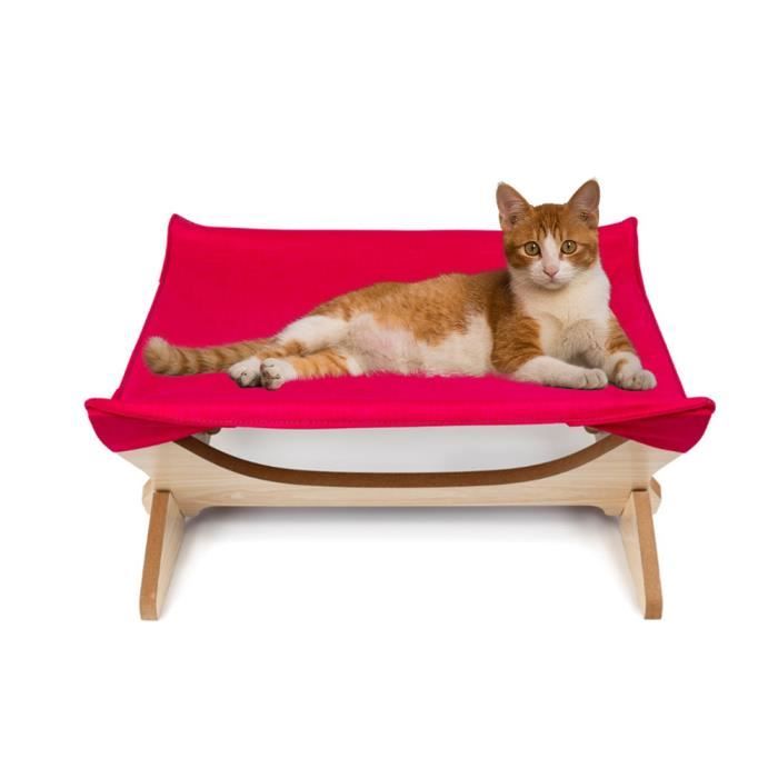 Chat Nid Suspendu Hamac Lit Detachable En Bois Lit Pour Chat Animaux Pet Maison Pendaison Du Chat Rouge Cdiscount