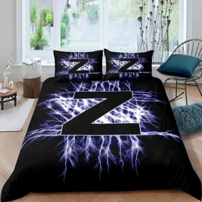Parure de couette 220x240 cm HOME LINGE PASSION POMPADOUR : Housse de couette 2 taies d'oreiller - 100% Coton 57 Fils - - Maison
