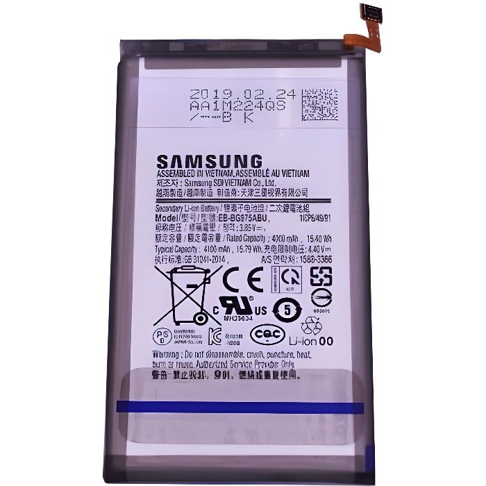 Batterie d'origine Samsung Galaxy S10 Plus (EB-BG975ABU) 4100mAh