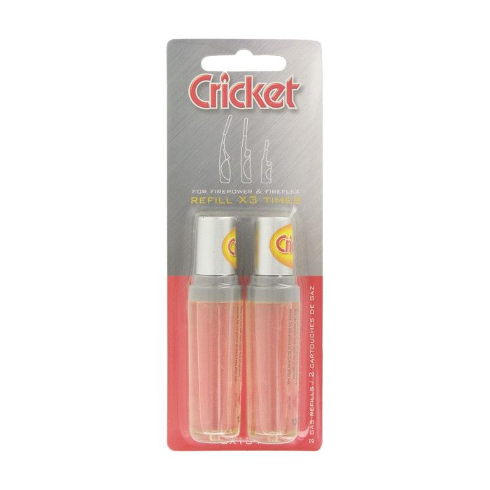 CRICKET Briquet allume feu  2 recharges