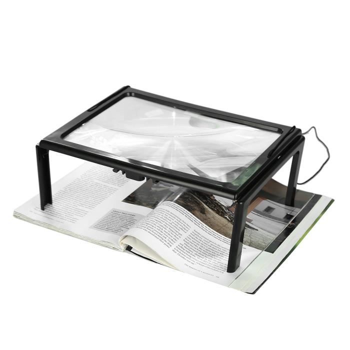 Loupe Pleine Page A4 3x - Marque-page Grossissant Pour Livres, écrans Et Lecture Des Personnes âgées