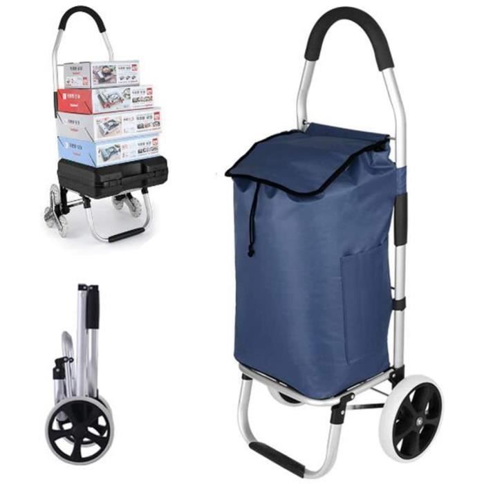 Chariot De Courses A Roulettes Monte Escalier Caddie De Courses 35kg Grande Capacite,poussette