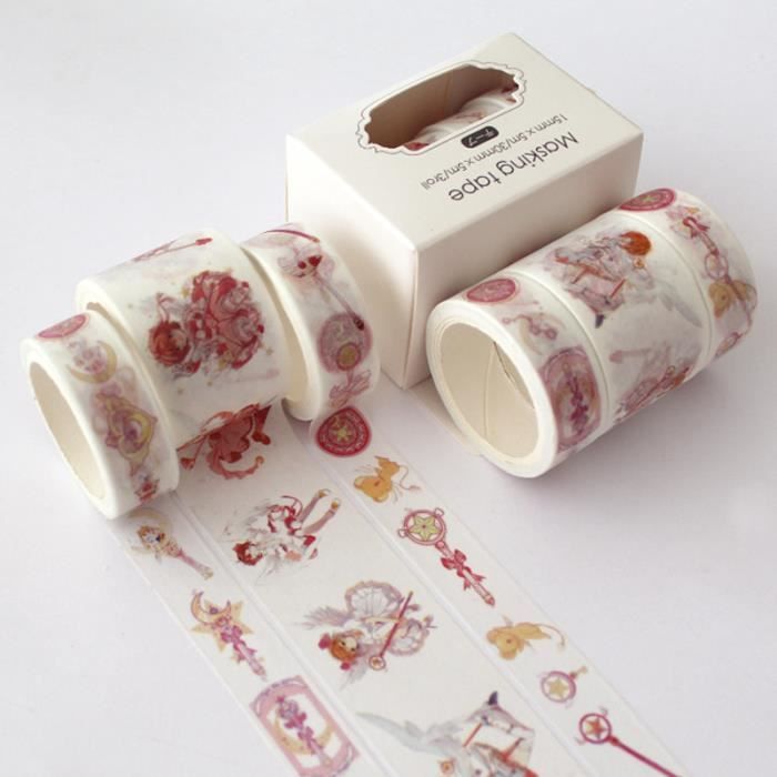MisFun 3 Pièces Washi Tape PET, Ruban Adhésif Décoratif Fleuri, Masking Tape Transparent, Stickers Scrapbooking Imperméable, Pour Agendas, Arts Créatifs, Bricolage Et Paquet Cadeau