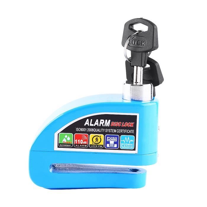 Global Lock Antivol Disque De Frein MICRO – Compact, 5 Mm, Verrouillage Push, 2 Clés, Pour Moto, Scooter, Vélo