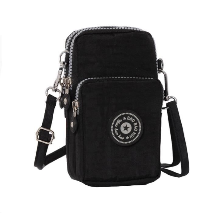 Sac Bandoulière Téléphone Femme – Toile Coton Premium, Design Original BBORGDC