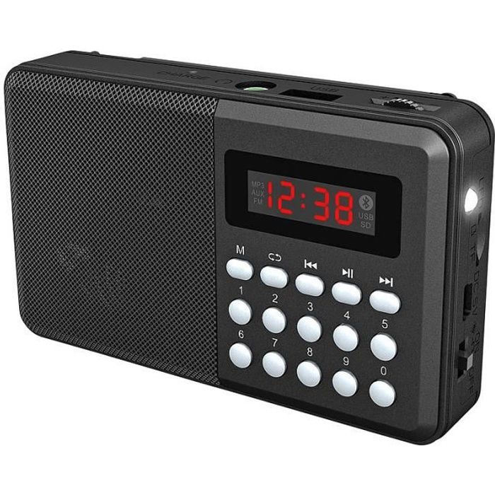 Radio de poche FM rechargeable bluetooth-MP3-USB-MicroSD TAR-702.bt -  Cdiscount TV Son Photo