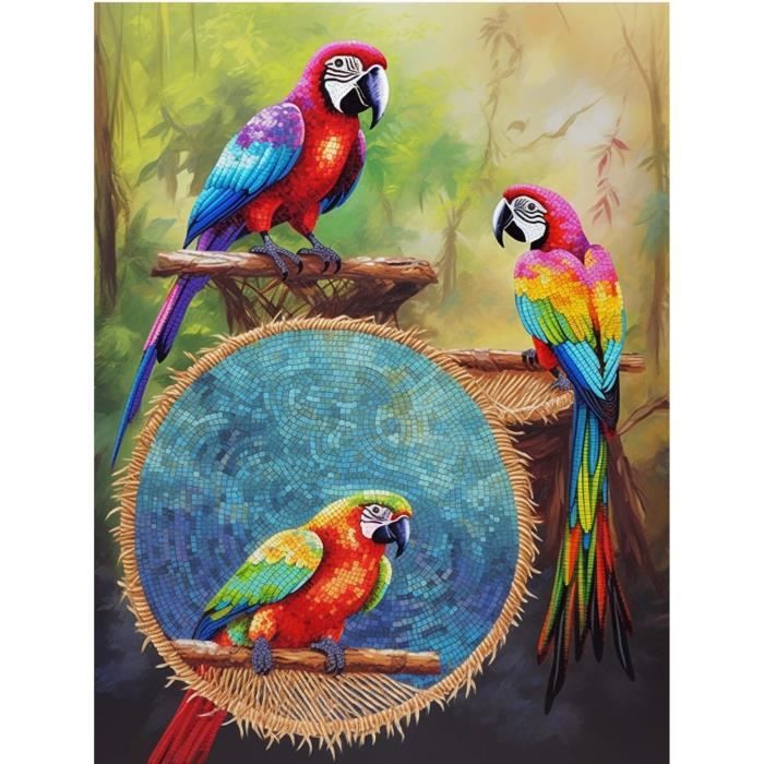 Kit de peinture au diamant - BIMKOLE - Tigre - 30x40cm - Résine