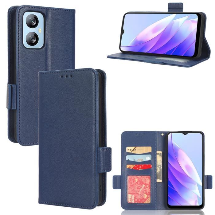 Custodia Portafoglio MOJIA Per Blackview A52 / A52 Pro | Pelle PU Con Supporto E 3 Slot Per Carte | Antiurto Nera