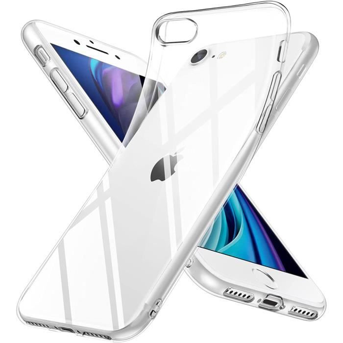Coque IPhone SE 2020/2022, IPhone 8/7 En Silicone TPU Transparente - Motif Dinosaure, Protection Antichoc, Ultra Mince
