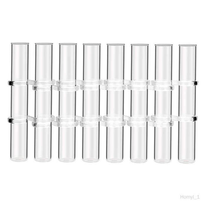 Lot De 2 Mini Vases Magnétiques En Verre Pour Réfrigérateur – Stations De Propagation Originales Et Élégantes Pour Plantes Et Fleurs