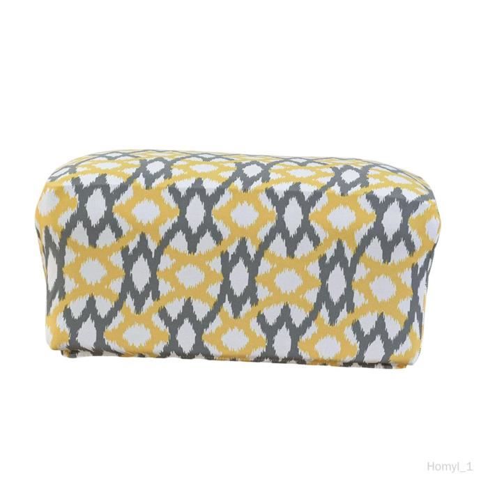 Housse De Pouf Rectangulaire En Velours - Élastiquée, Protection Contre Les Taches Et Les Poils D'animaux