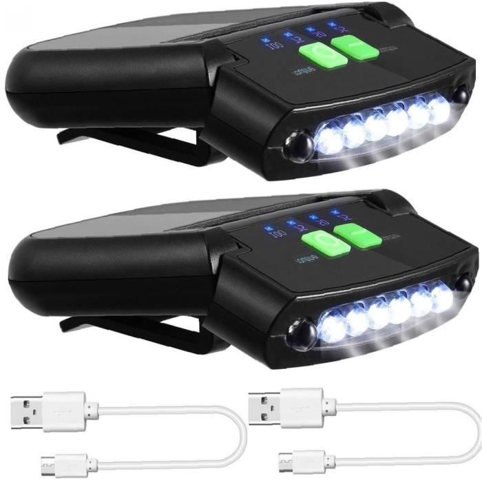 1 lampe LED à clipser pour chapeau – Cyclisme Randonnée