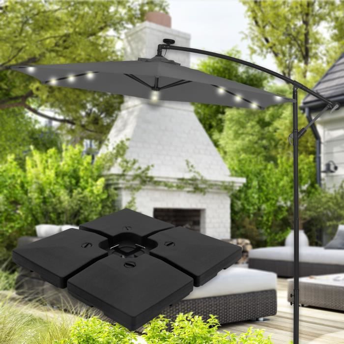 Kit De 8 Pièces D'Adaptateurs Pour Pied De Parasol - Anneaux De Réduction, Manchons, Vis, Pour Ajuster Le Diamètre Du Mât