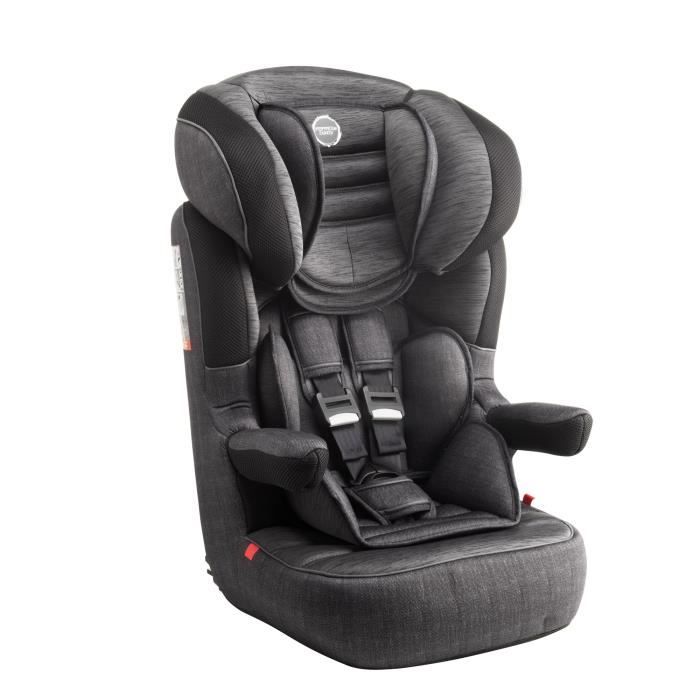 FORMULA BABY Siège auto Groupe 123 Isofix Select Premium nova black - Harnais 5 points, 3 positions de réglage en hauteur