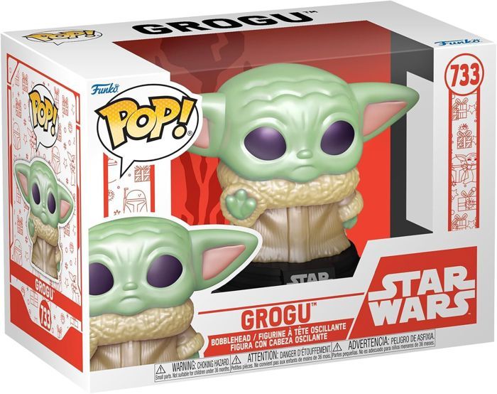 Figurine - Funko - Star Wars Holiday Grogu - Thème Fêtes - Garantie 2 ans - Mixte