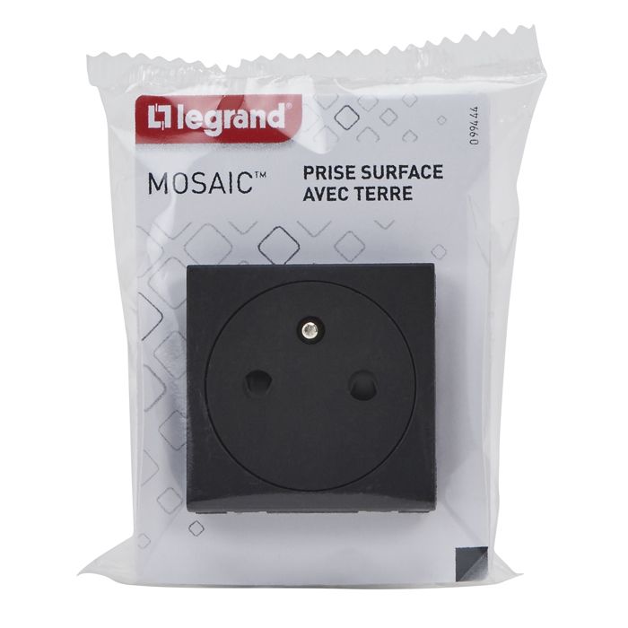 Prise électrique 2P+T 16A Legrand Mosaic 45 - Modèle 74111 - Occasion En Bon état