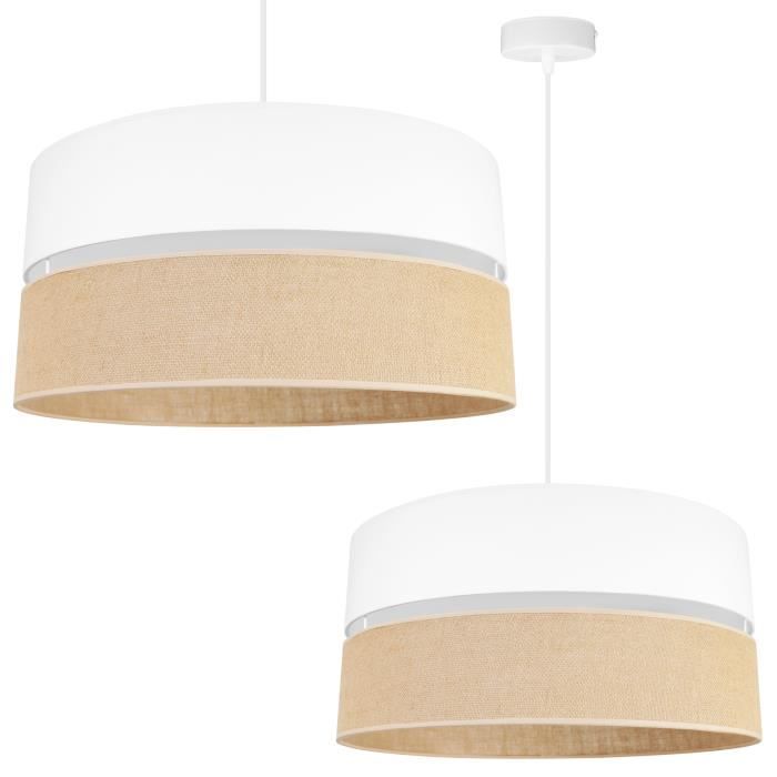 Light-Home Juta Abat Jour Suspension Luminaire Lustre - E27 - Classique ...