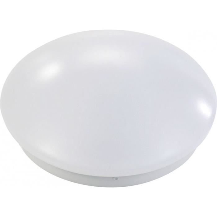 Plafonnier / applique murale à LED - LUMINEA - Ø 19 cm - Blanc - Intérieur - Classique - LED intégrée Plafonnier / applique murale à LED - LUMINEA - Ø 19 cm - Blanc - Intérieur - Classique - LED intégrée