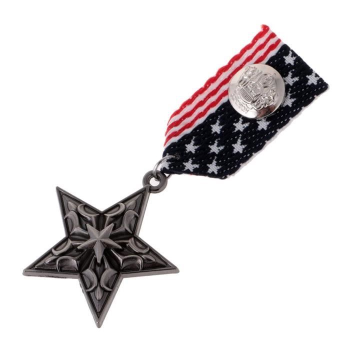 Broche Militaire Vintage - 5 Styles Différents - Alliage Et Tissu - Accessoire Mode Rock