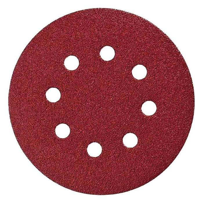 Disque abrasif Makita 125 mm Grain 40 Lot de 10 8 trous d'aspiration