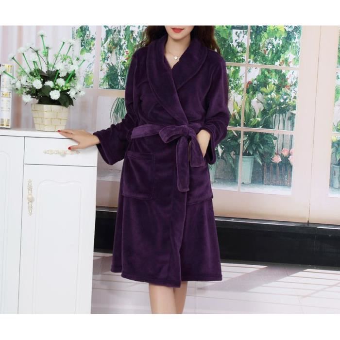 robe de chambre violette