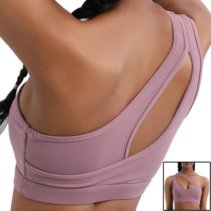 Soutien-gorge de yoga rembourré pour femme, gilet de yoga à bretelles