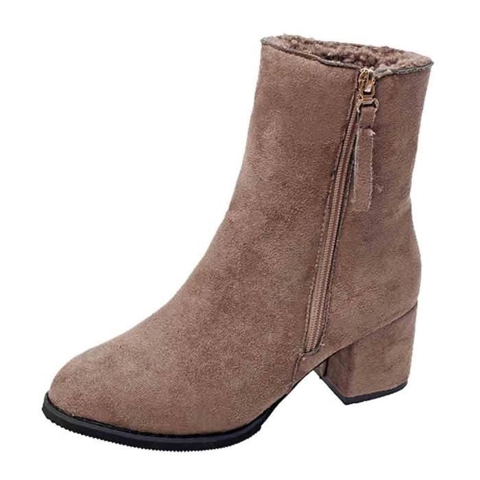 bottines talon epais