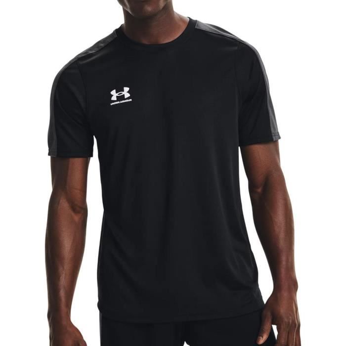 Maillot de sport Homme Under Armour Challenger Manches courtes Noir Black Cdiscount Sport