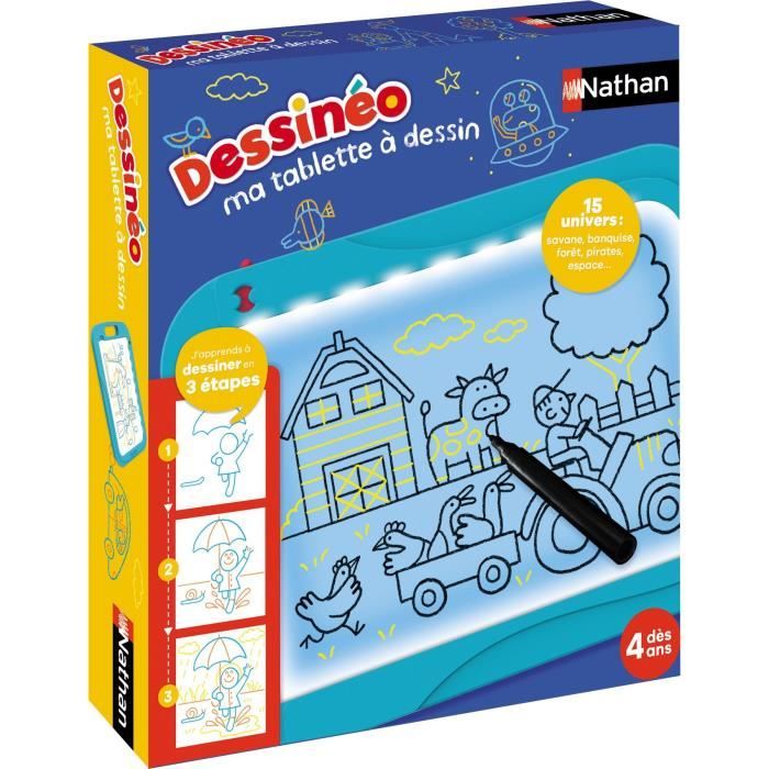 Tablette à Dessin Nathan Dessinéo – Lumineuse, 15 Planches Incluses, Dès 4 Ans - vue 8