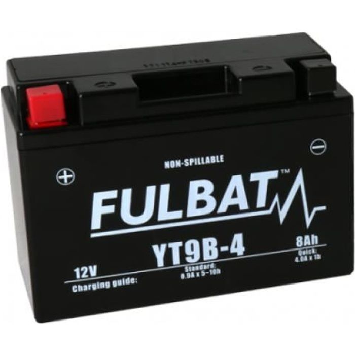 Batterie quad YT9B-4 étanche SLA 12V / 8Ah