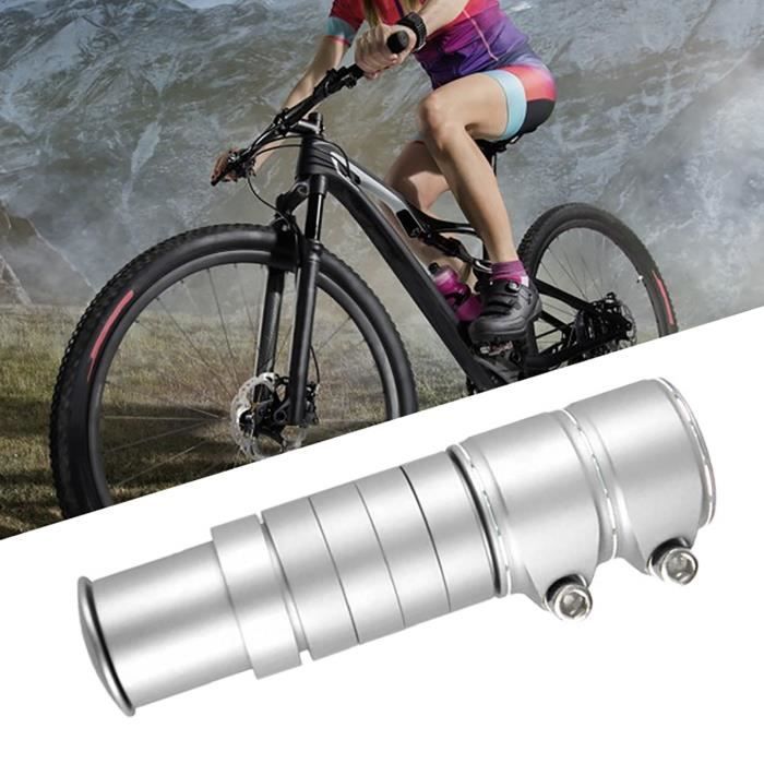 Rehausseur De Potence Vélo - Alliage Aluminium 150-200 Mm - Pour Fourche 22,2 Mm - Réglage Hauteur Guidon - 10
