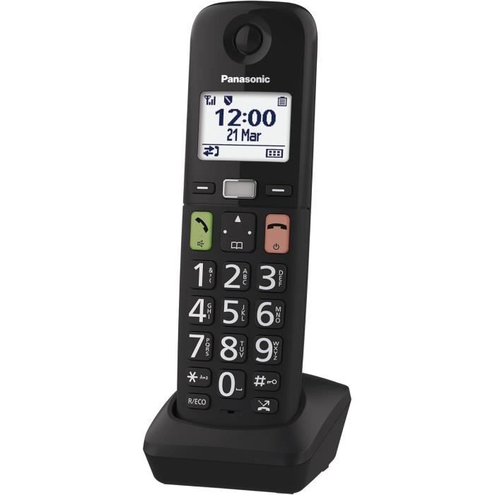 PANASONIC KX-TG1611 COMBINÉ et Base de Charge - Téléphone Fixe Sans Fil