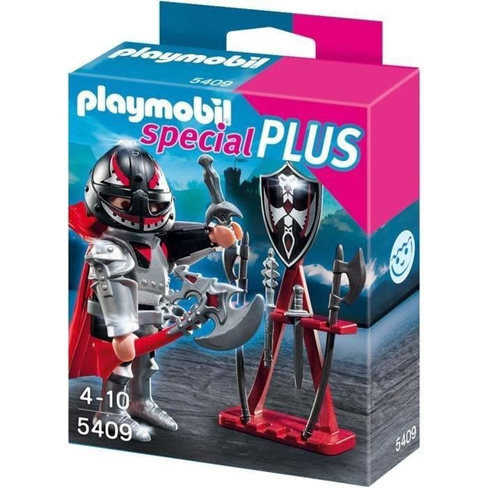 PLAYMOBIL - Chevalier et Armes de Combat - Rouge - Mixte - A partir de 4 ans