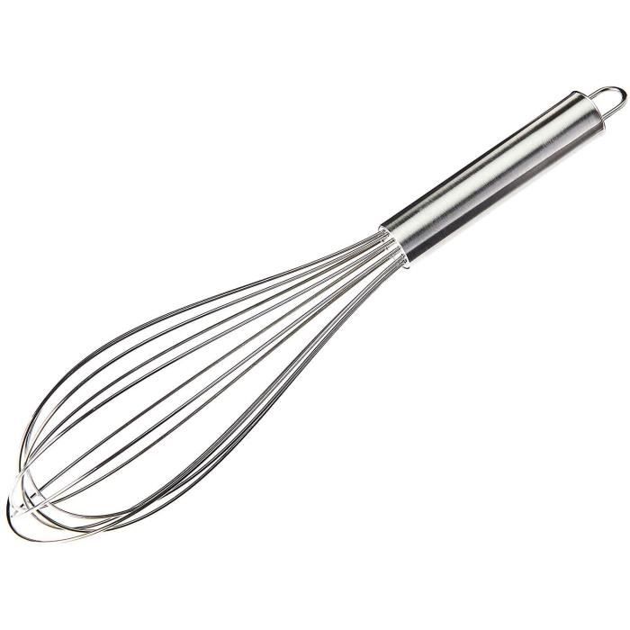 Fouet Boule Fackelmann 40458 Acier Inoxydable - Ustensile Pâtisserie 26,5 Cm