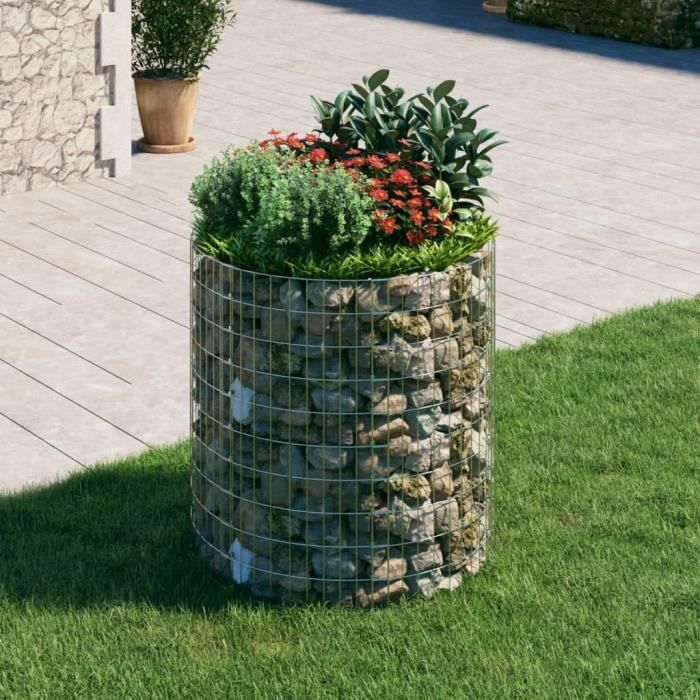 Poteau De Clôture Gabion Anti-basculement 40x60 Mm, Galvanisé, 100 Cm - Pour Stabiliser Vos Gabions - 9