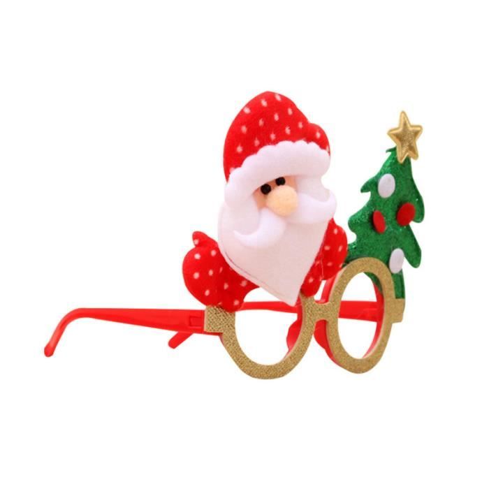 Noel Pere Noel Lunettes Dessin Anime Amusant Faveurs Costume Accessoire Fete Decoration Cadeaux Pour Enfants Sautoir Collier Achat Vente Sautoir Et Collier Noel Pere Noel Lunettes Synthetique Soldes