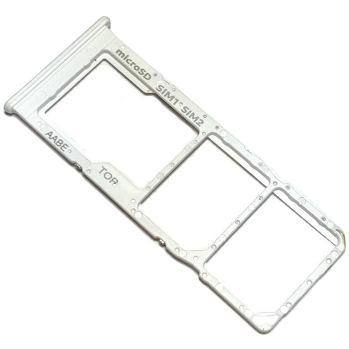 Tiroir Carte Dual SIM et Support micro SD pour Samsung Galaxy A12 Piece de Remplacement Original - vue 2