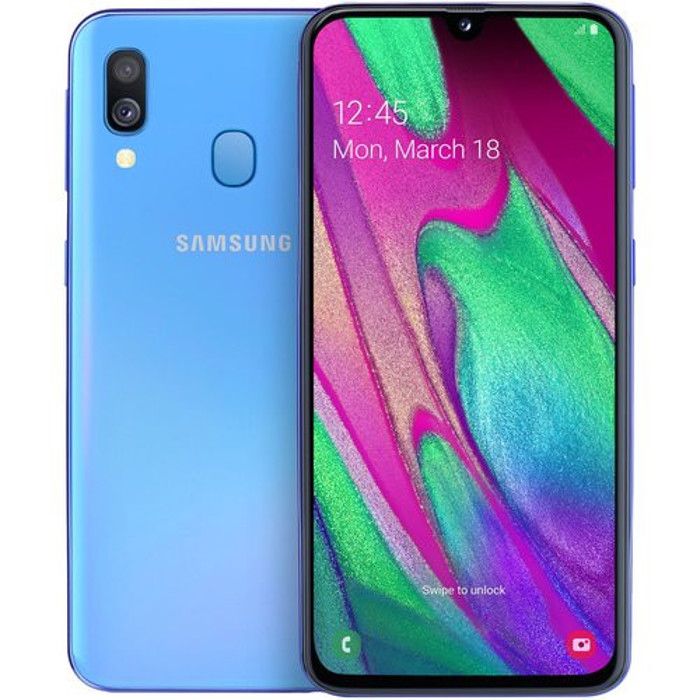 SAMSUNG Galaxy A40 64 go Bleu - Double sim - Reconditionné - Excellent état