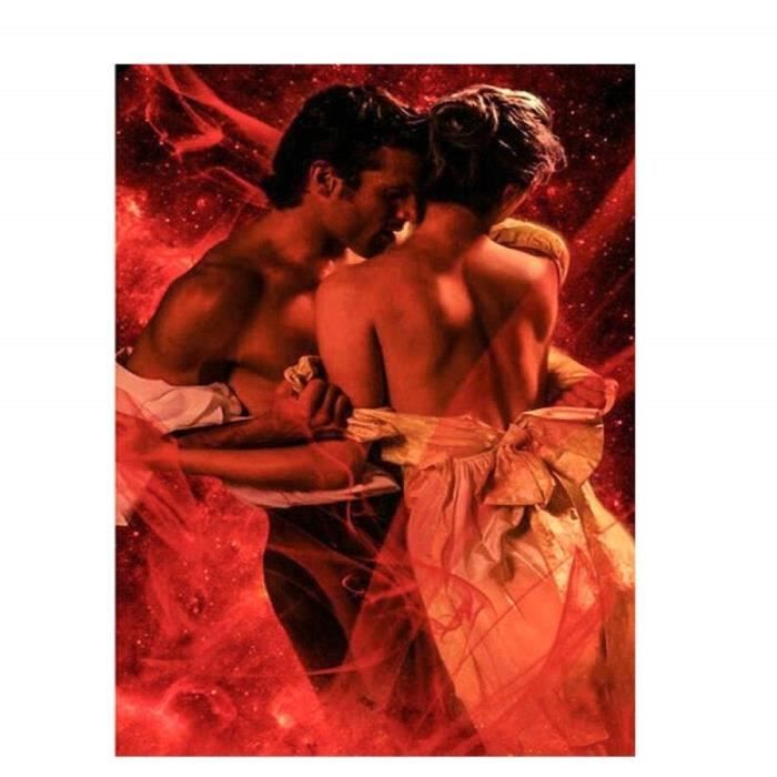 5d Diamant Peinture Point De Croix Couple Etreignant Diy Plein Carre Diamant Broderie Amour Baiser Kits Strass Coller Tr Cdiscount Maison