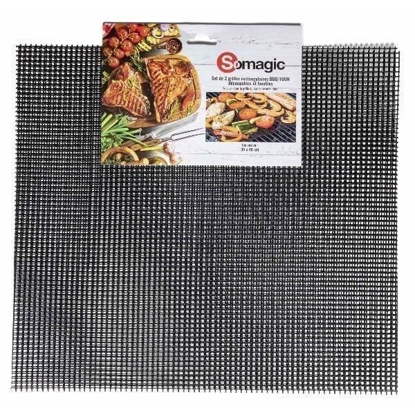 SOMAGIC Lot de 2 grilles rectangulaire 36x40cm découplable lavable