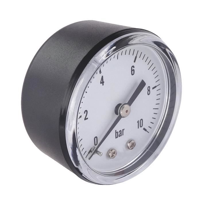 Manomètre Haute Pression 63 Mm 0-250 Bar - Fixation Axiale 1/4" - Robuste Et Précis