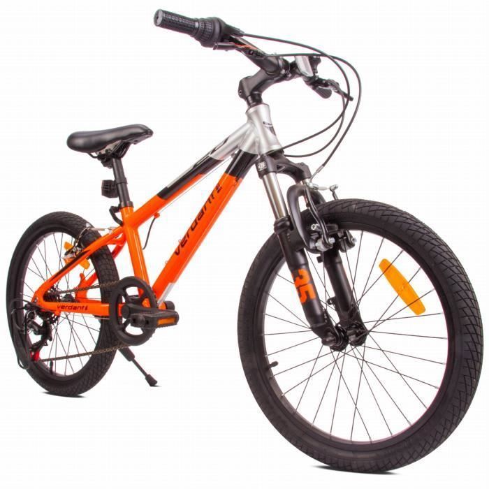 Verdant Bike Vélo pour garçon Noir/Orange 20\